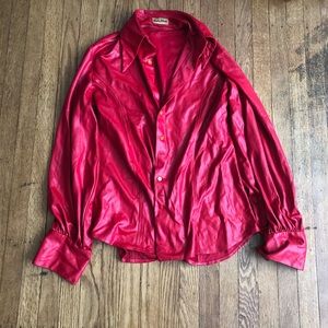 VNTG Leather Top - Size M